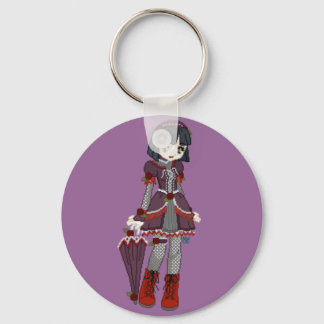 Goth Lolita Girl Keychain