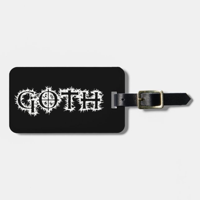 Goth Luggage Tag (Front Horizontal)