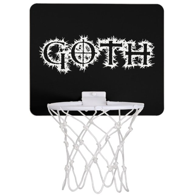 Goth Mini Basketball Hoop (Front)