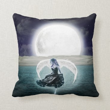 goth moon angel pillow goth moon angel pillow