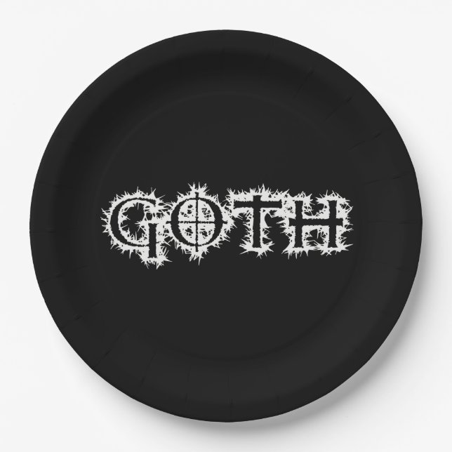 Goth Paper Plates (Front)