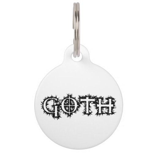 Goth Pet Tag