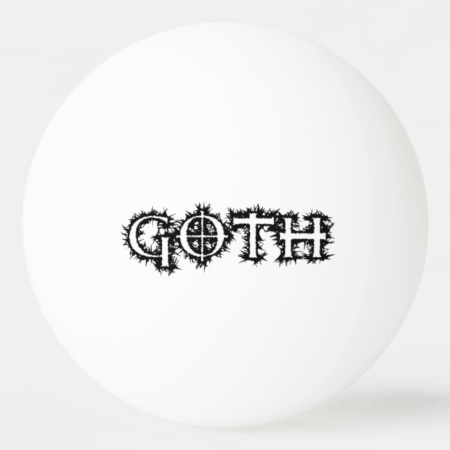 Goth Ping-Pong Ball (Front)