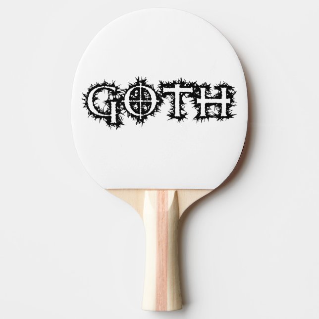 Goth Ping-Pong Paddle (Front)