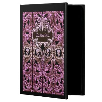 Goth Pink Ornament with Skull 