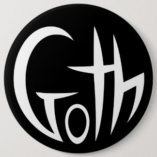 Goth (Pointed Lettering) Button