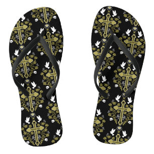 Goth Post Punk Fashion Flip Flops