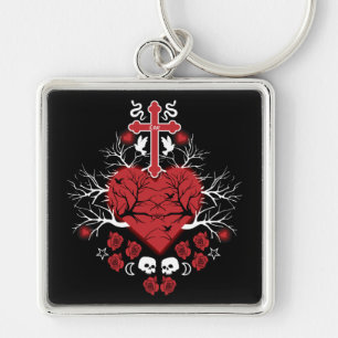 Goth Post Punk Fashion Keychain