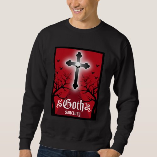 Goth Post Punk Fashion Sweatshirt