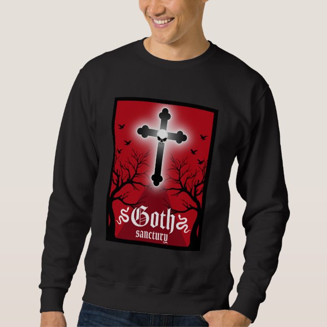 Goth Post Punk Fashion Sweatshirt (Front)