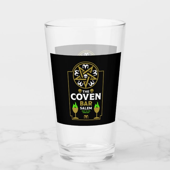 Goth Post Punk Halloween Glass (Front)