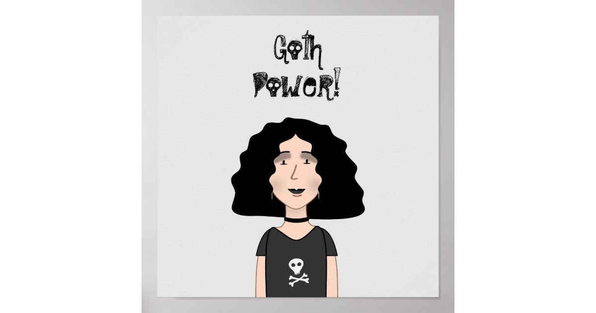 Goth Power Poster | Zazzle