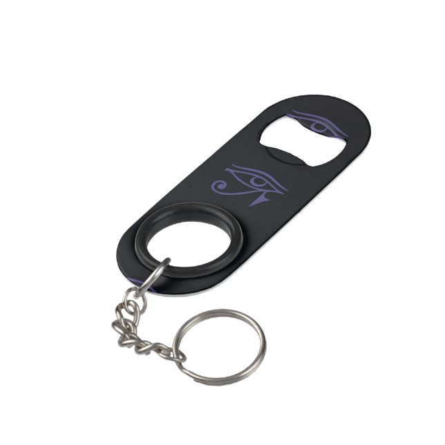 GOTH PRIDE FLAG KEYCHAIN BOTTLE OPENER (Back Angled)