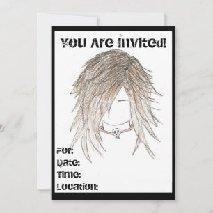 Goth Punk Invitations, Birthday any Occasion Invitation