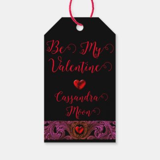 Goth Purple Ornament With Heart Personalized