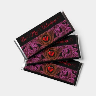 Goth Purple Ornament With Heart Personalized
