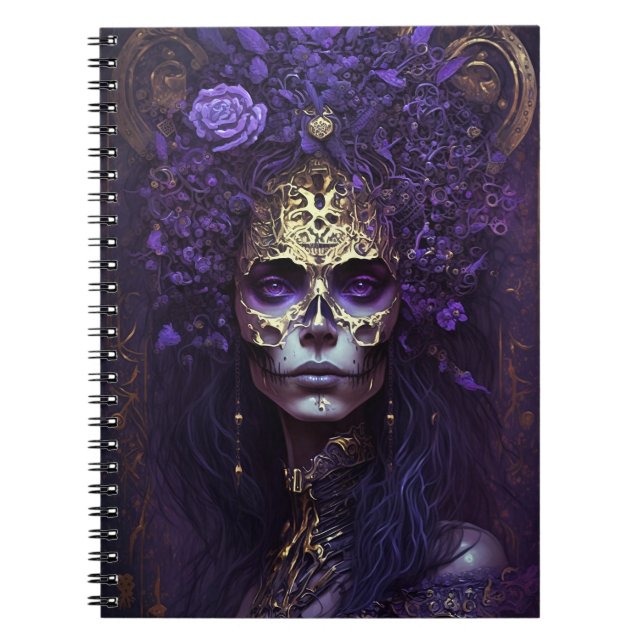 Goth Queen Fantasy Art Notebook (Front)