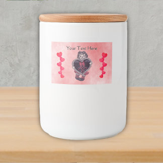 Goth Rag Doll With Big Black Hearts Red Hearts Food Label