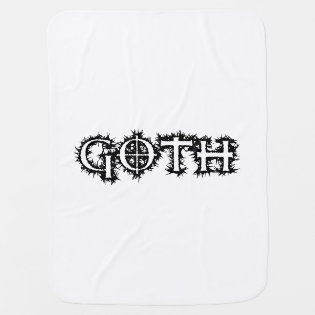 Goth Receiving Blanket (Front)