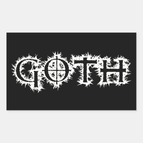 Goth Rectangular Sticker