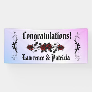 Goth Red Rose Purple Banner