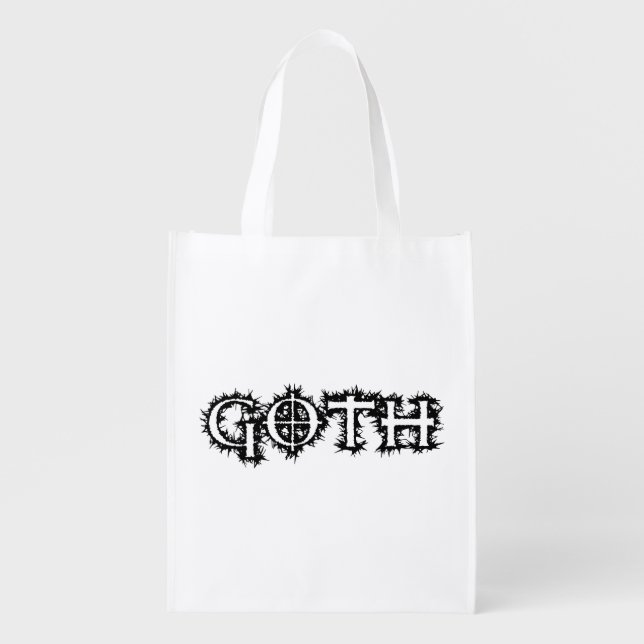 Goth Reusable Grocery Bag (Front)