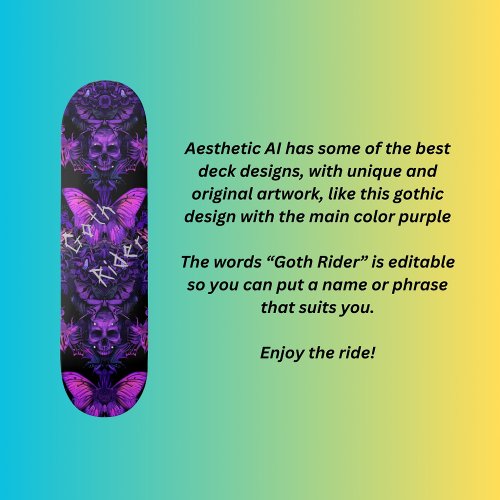 Goth Rider  Skateboard