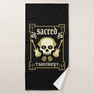 Goth Rock Fashion Bath Towel