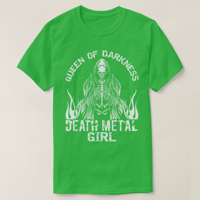 Goth Rock Satan Girl Woman Festivals Death Metal 2 T-Shirt (Design Front)