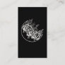 Goth Roses Moon Gothic Wicca Crescent Flowers Business Card