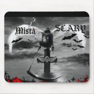 Goth Scene Angel Cross M.S. Logo Wing Skull Pad Mouse Pad