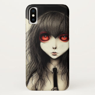 Goth School Girl iPhone X Case