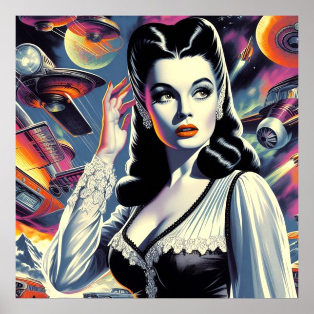 Goth Sci-fi Girl Poster (Front)