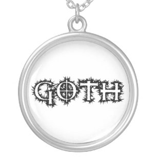 Goth Silver Plated Necklace
