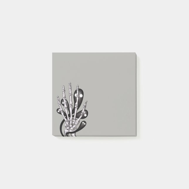 Goth Skeleton Hand Creepy Ghosts Post-it Notes (Front)