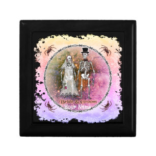Goth Skeleton Wedding gift box