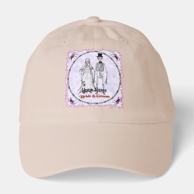 Goth Skeleton Wedding hats (Front)