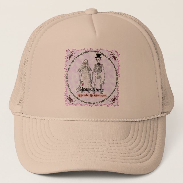 Goth Skeleton Wedding hats (Front)