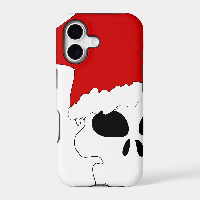 goth skull christmas iphone case (Back)