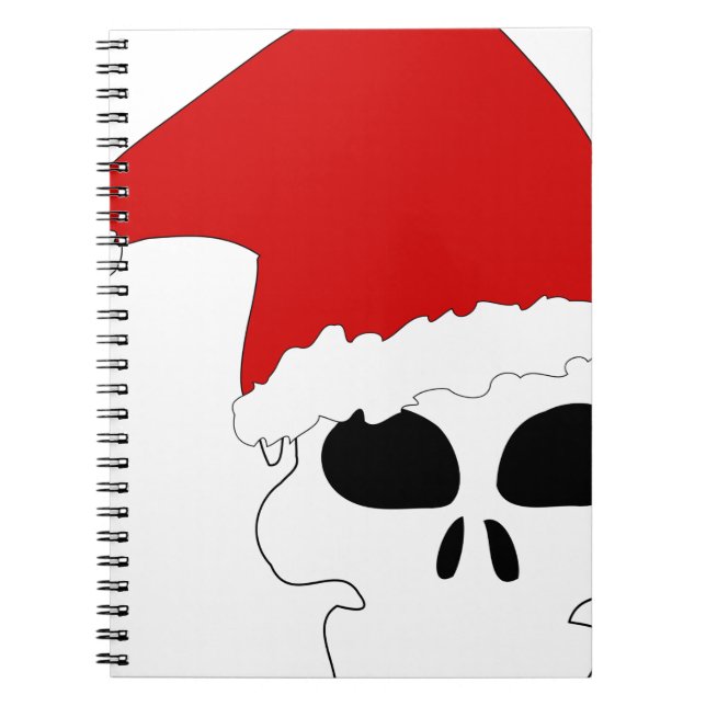 goth skull christmas notebook (Front)
