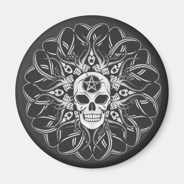 Goth Skull Magnet (Front)