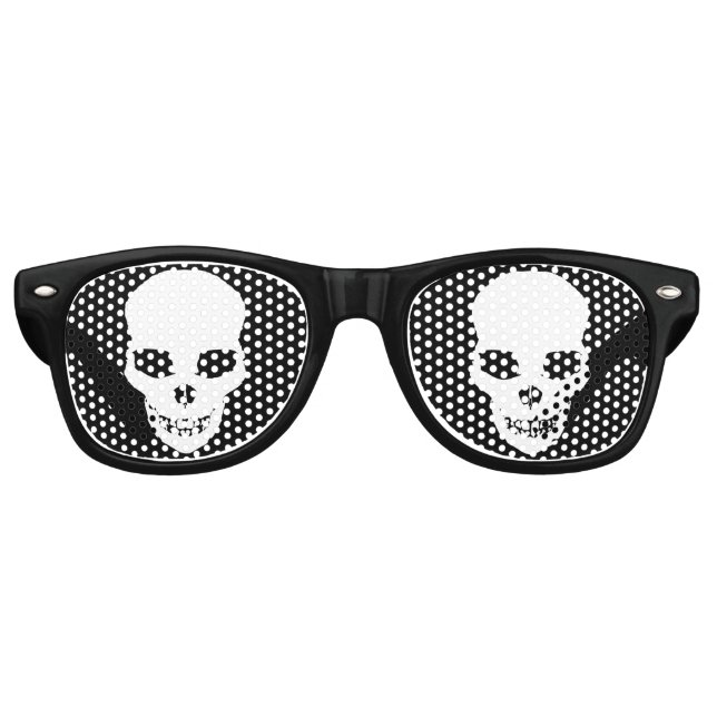 Goth Skull Retro Sunglasses (Front)