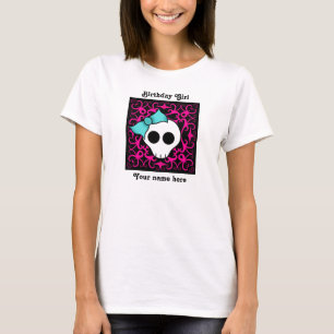 Goth skull sweet 16 birthday girl T-Shirt