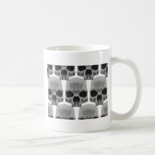 goth skulls coffee mug