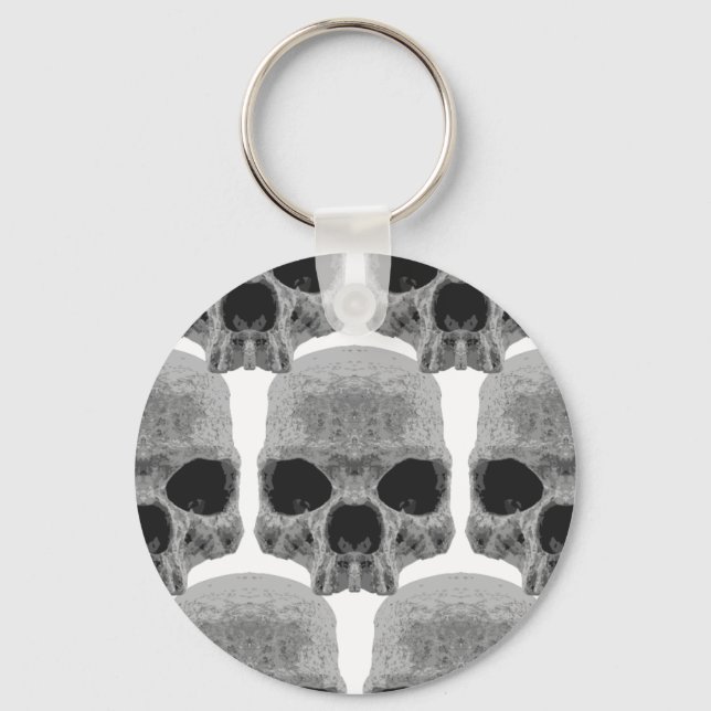 goth skulls keychain (Front)