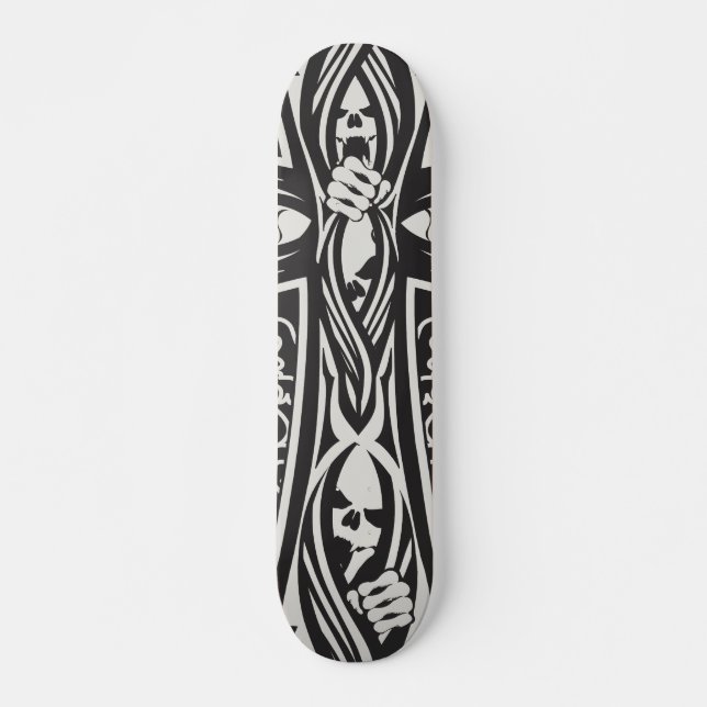 Goth Skulls Skateboard Deck (Front)