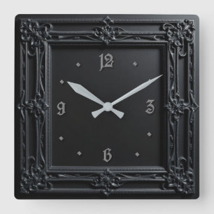 Goth Square Wall Clock