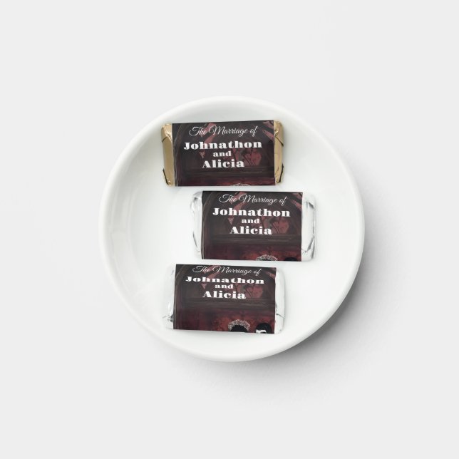 Goth style wedding favors Dark Moody (Plate)
