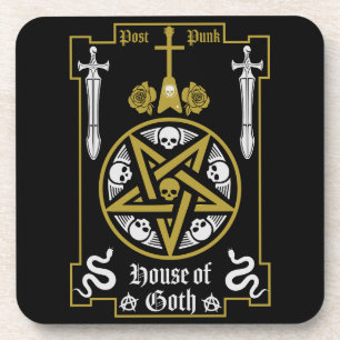 Goth Subculture Post Punk Music Beverage Coaster