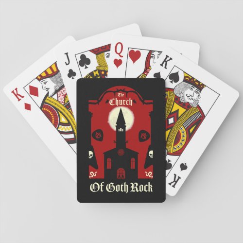 Goth Subculture Post Punk Music Playing Cards